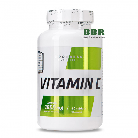 Vitamin C 1000mg 60 Tabs, Progress Nutrition