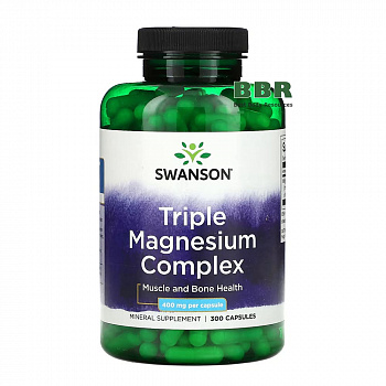Triple Magnesium Complex 400mg 300 Caps, Swanson