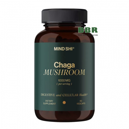 Chaga Mushroom 1000mg 60 Veg Caps, Mind Shi