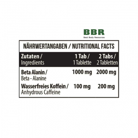 Beta-Alanine plus Caffeine 90 Tabs, MST