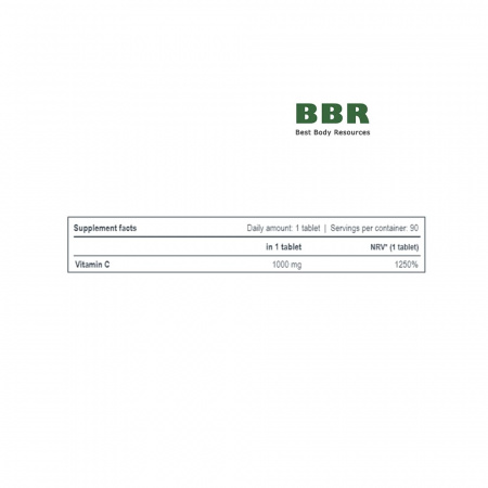 Vitamin C 1000mg 90 Tabs, Progress Nutrition Vitamin C 1000mg 90 Tabs, Progress Nutrition