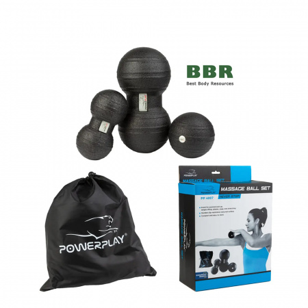 Набор массажных мячей PP-4007, PowerPlay