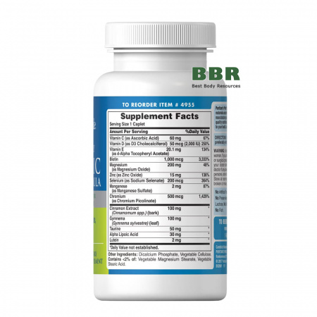 Diabetic Support Formula 60 Tabs, Puritans Pride