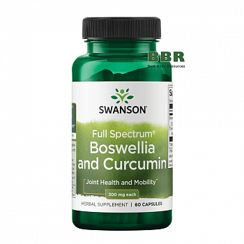 Full Spectrum Boswellia and Curcumin 60 Caps, Swanson