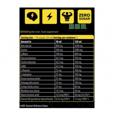 Xtreme Napalm Igniter Shot 120ml, Fitness Authority