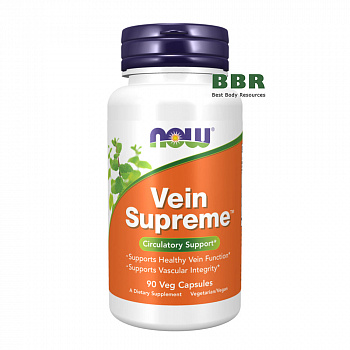 Vein Supreme 90 Veg Caps, NOW Foods