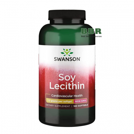 Soy Lecithin 1200mg 180 Softgels, Swanson