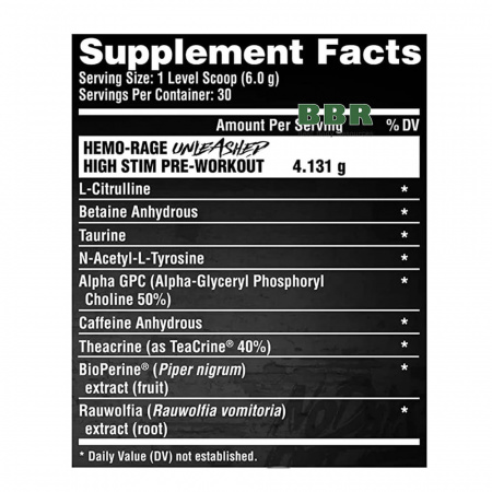 Hemo-Rage Unleashed 1 Servings, Nutrex