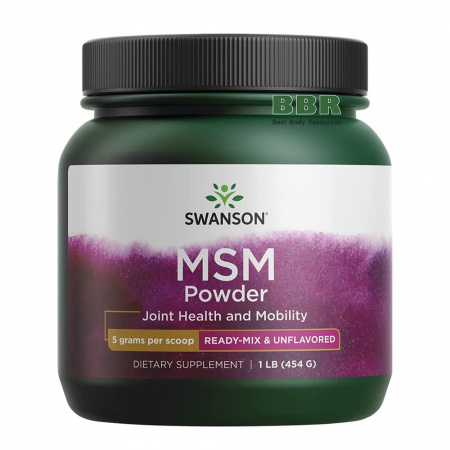 MSM Powder 454g, Swanson MSM Powder 454g, Swanson