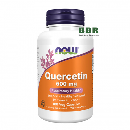 Quercetin 500mg 100 Veg Caps, NOW Foods