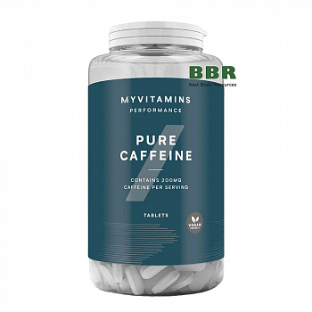 Pure Caffeine 200mg 100 Tabs, MyProtein