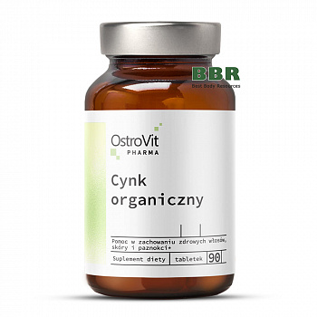 Organic Zinc 90 Tabs, OstroVit Pharma