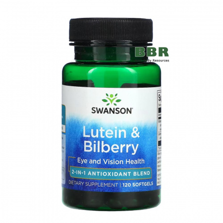 Lutein & Bilberry 120 Softgels, Swanson