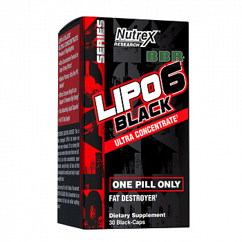 Lipo-6 Black Ultra Concentrate 30 Caps, Nutrex