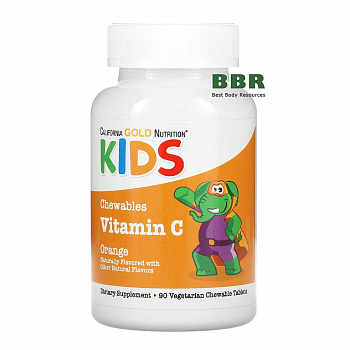 Kids Vitamin C 90 Chewables, California GOLD Nutrition