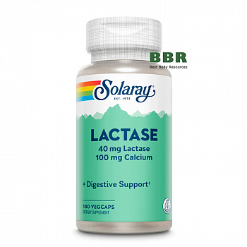 Lactase Enzyme 100 Veg Caps, Solaray