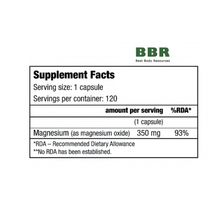 Magnesium 120 Caps, BioTechUSA Magnesium 120 Caps, BioTechUSA