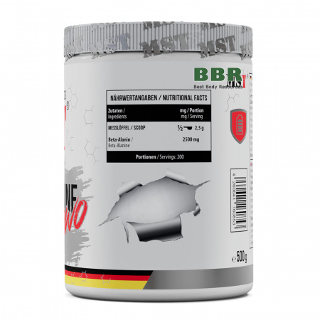 Beta-Alanine PWO 500g, MST
