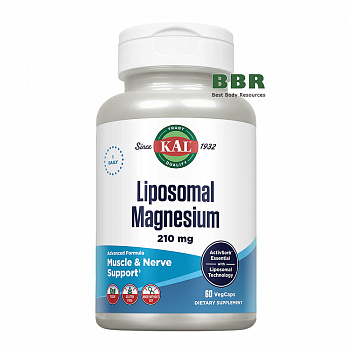 Liposomal Magnesium 210mg 60 Veg Caps, KAL