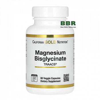 Magnesium Bisglycinate 60 Veg Caps, California GOLD Nutrition