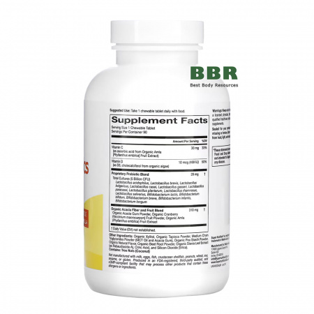 SimplyOne Kids Probiotics 5 Billion CFU 90 Chewable Tabs, Super Nutrition