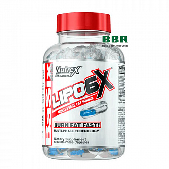 Lipo 6X 60 liqcaps, Nutrex