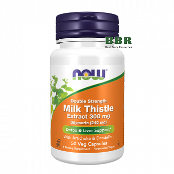 Silymarin 300mg 50 Veg Caps, NOW Foods