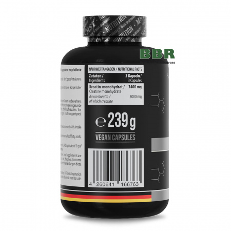 Creatine Monohydrate 3400mg 180 Caps, MST
