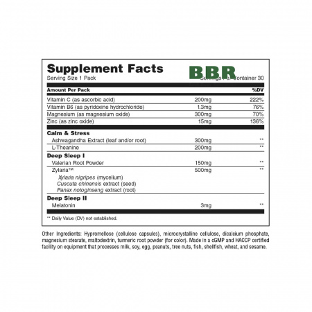 De-Stress and Sleep 30 Pill Packs, Universal Nutrition