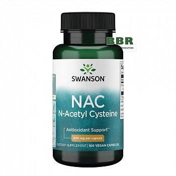 N-Acetyl Cysteine 600mg 100 Veg Caps, Swanson