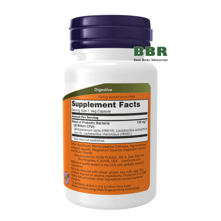 Womens Probiotic 20 Billion 50 Veg Caps, NOW Foods