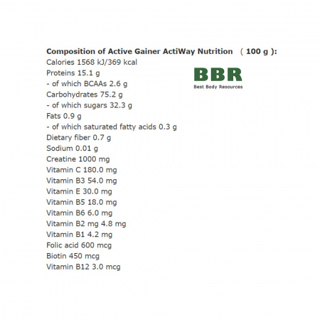 Active Gainer 1000g,ActiWay