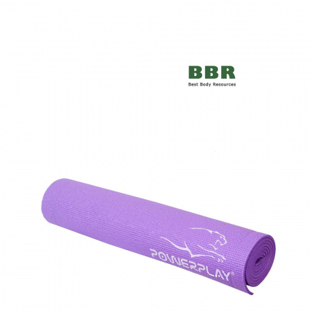 Коврик для йоги и фитнеса 4010 Purple, PowerPlay