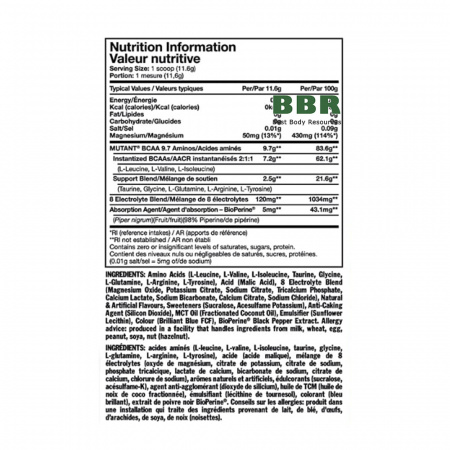 Mutant BCAA  9.7 1044g, PVL