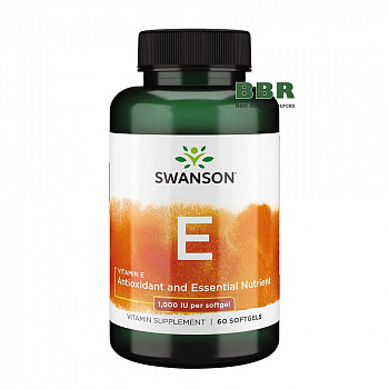 Vitamin E 1000iu 60 Softgels, Swanson