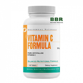 Vitamin C Formula 500mg 100 tabs, Universal Nutrition