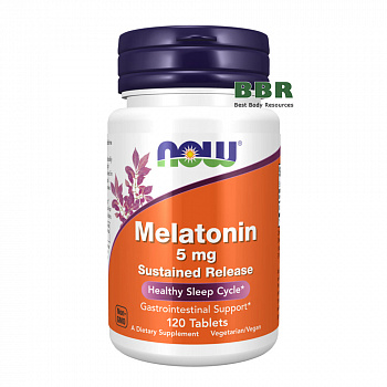 Melatonin 5mg 120 Tabs, NOW Foods