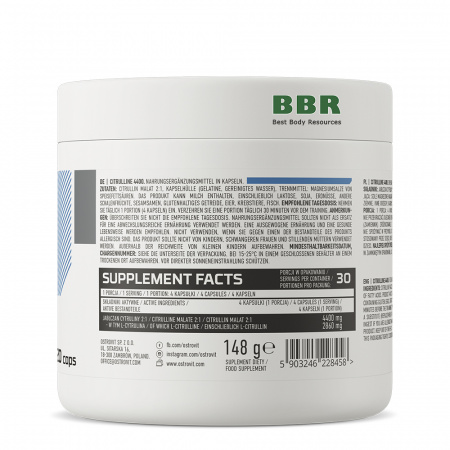 Citrulline 4400mg 120 Caps, Ostrovit
