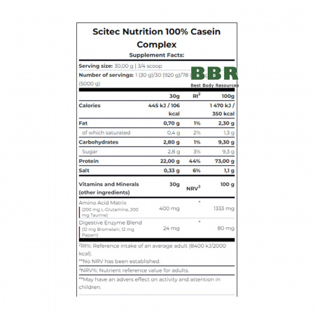 Casein Complex 2350g, Scitec Nutrition