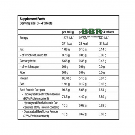 Beef Amino 120 Tabs, BioTechUSA Beef Amino 120 Tabs, BioTechUSA