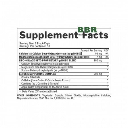 Lipo 6 Black KETO 60 Caps, Nutrex