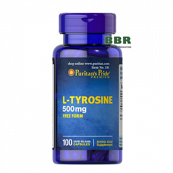 L-Tyrosine 500mg 100 Caps, Puritans Pride 