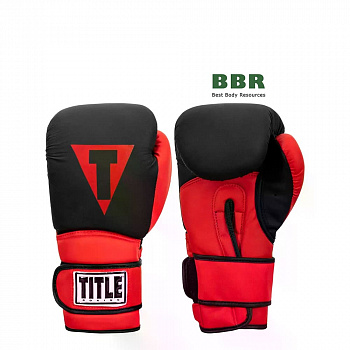 Перчатки Боксерские Guts and Glory Black/Red, TITLE Boxing