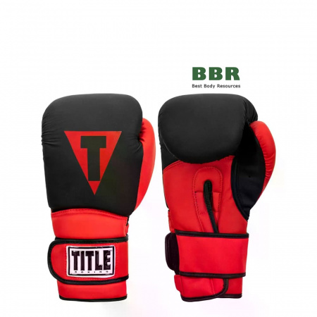 Перчатки Боксерские Guts and Glory Black/Red, TITLE Boxing
