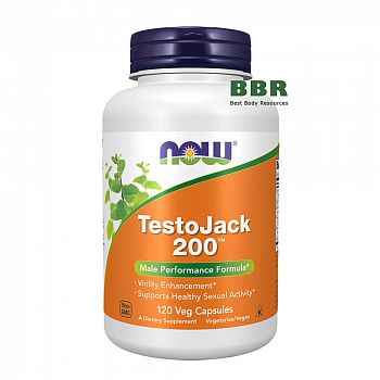 TestoJack 200 120 Veg Caps, NOW Foods
