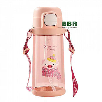 Бутылка для воды KXN-1219 690ml с трубочкой Tritan, Casno