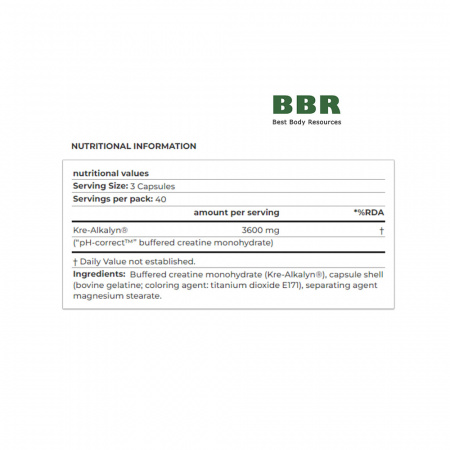 Mega Kre-Alkalyn 120caps, Scitec Nutrition