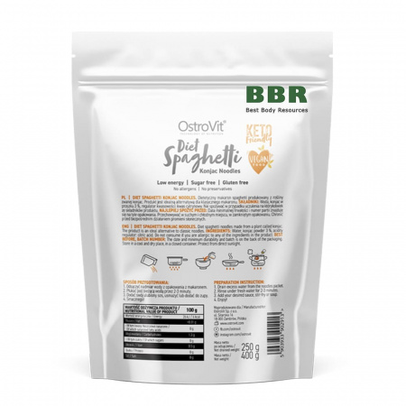 Diet Spaghetti Konjac Noodles 400g, OstroVit