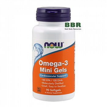 Omega 3 Mini Gels 90 Softgels,NOW Foods