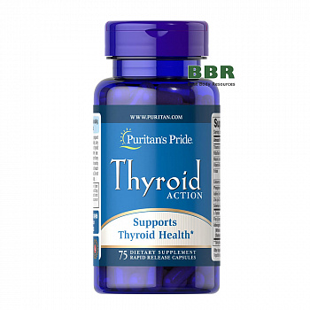 Thyroid Action 75 Caps, Puritans Pride